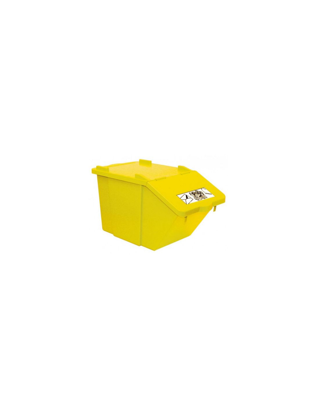 Container PICK-UP 45 Litres pour le tri des déchets jaune  plastique