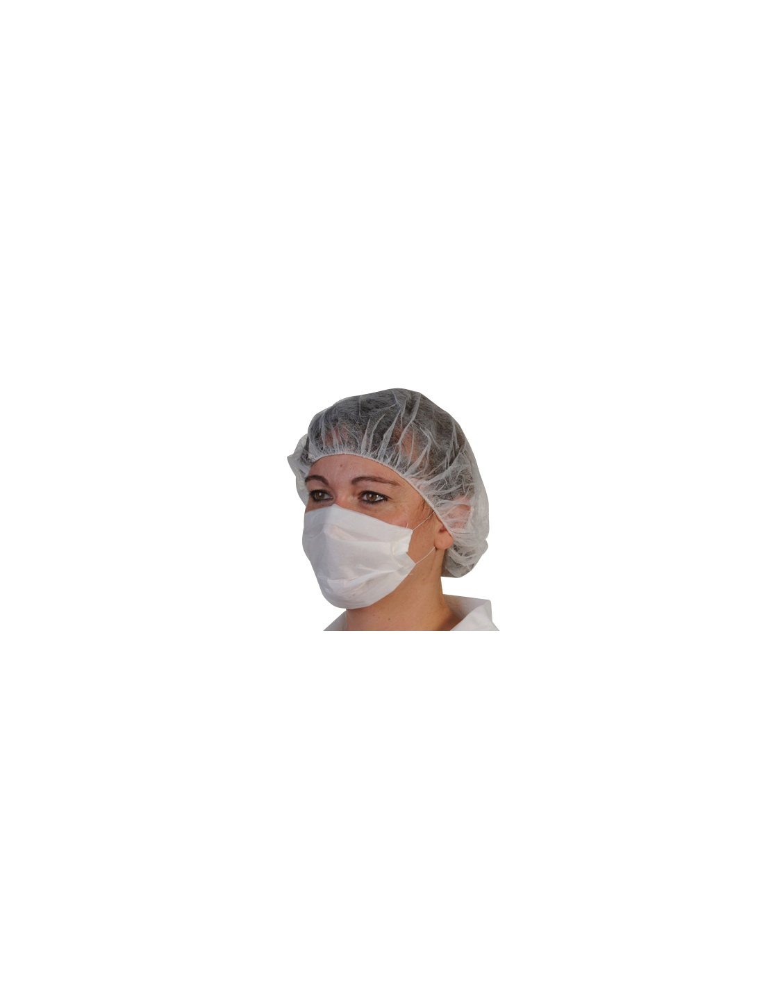 Masque hygiène en papier blanc 2P - Boite 100 u médiprotec promosac