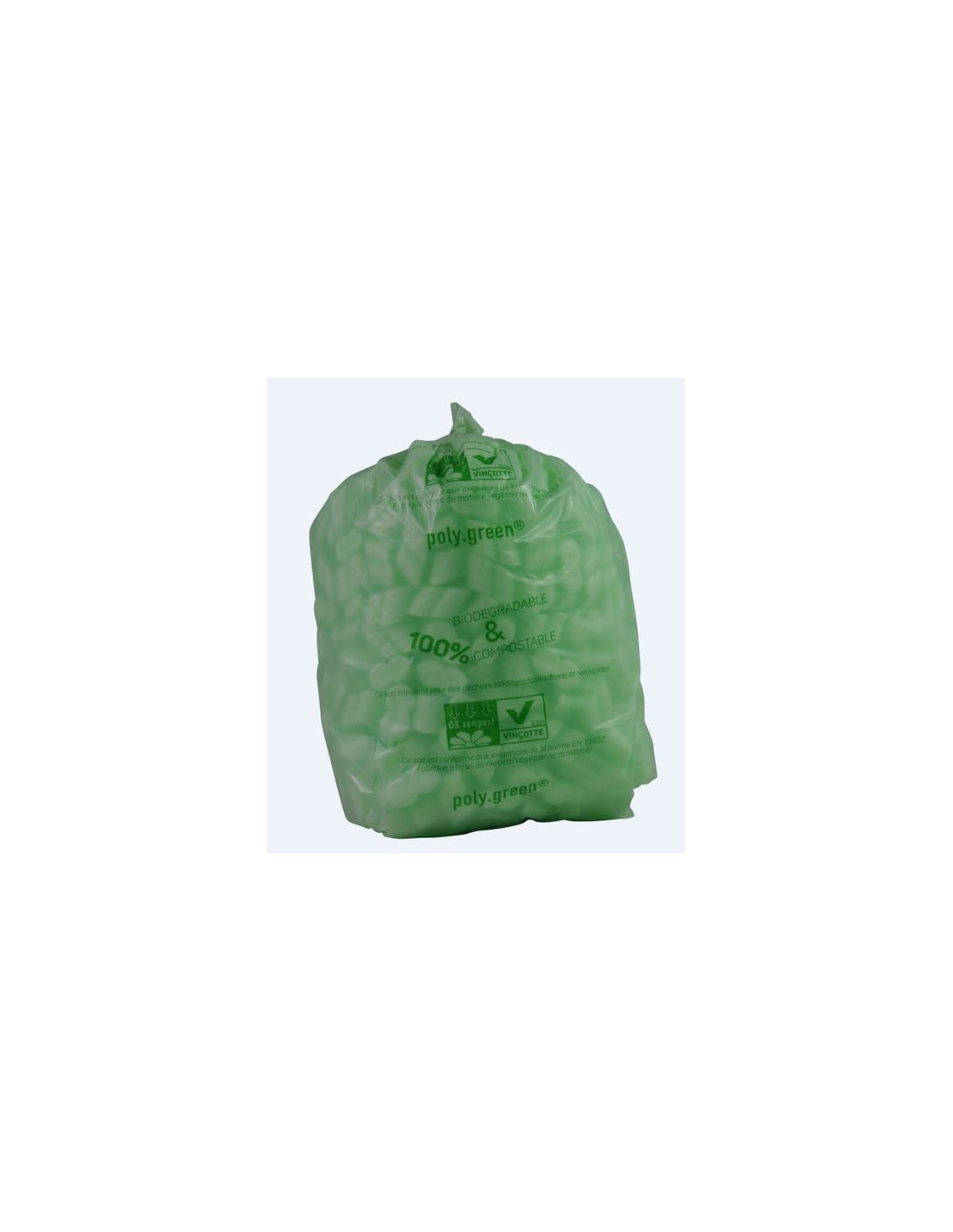 Ue certifié 100 % sac de plastique biodégradable Amidon de maïs sac à  déchets compostables bio sacs poly d'emballage - Chine Sac biodégradable et sac  compostable prix