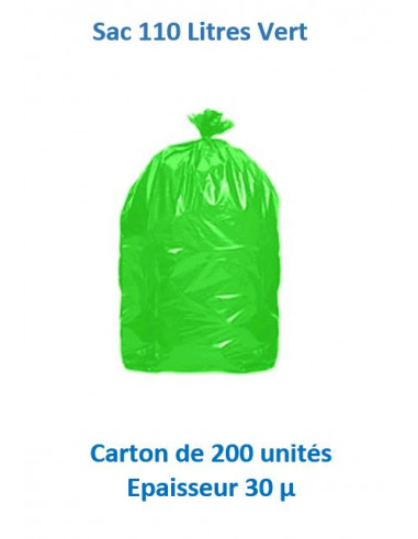 carton 200 sacs 50 L 30 µ BLEU